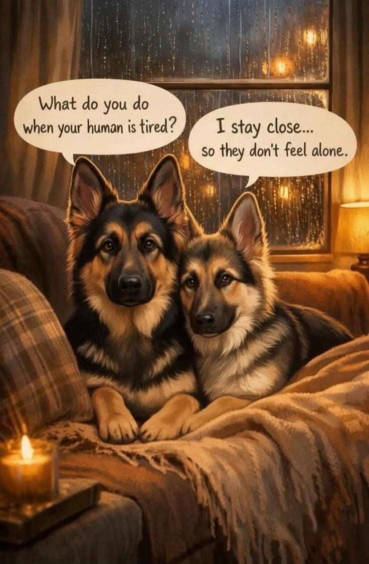 What do you do when your human is tired? I stay close... so they don't feel alone.