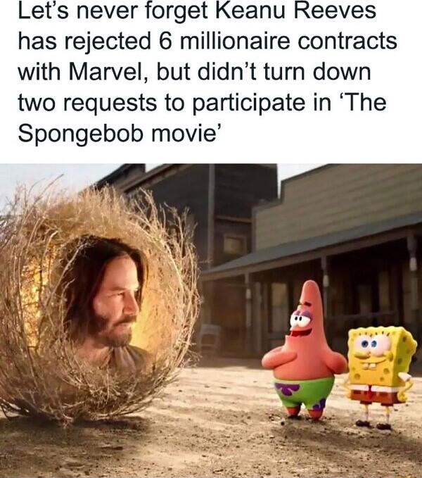 Lets never has rejected 6 millionaire contracts with Marvel but didnt turn down two requests to participate in The Spongebob movie