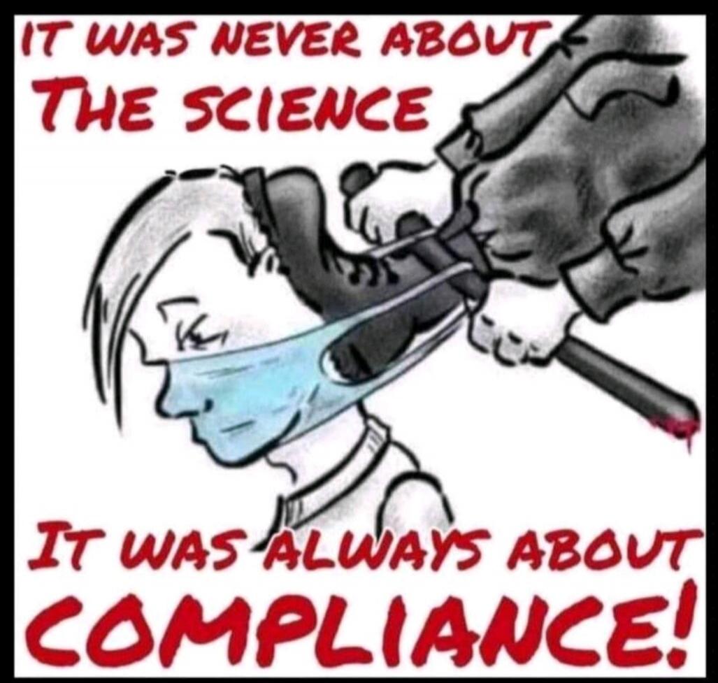 IT WAS NEVER ABOUT THE SCIENCE IT WAS ALWAYS ABOUT COMPLIANCE!