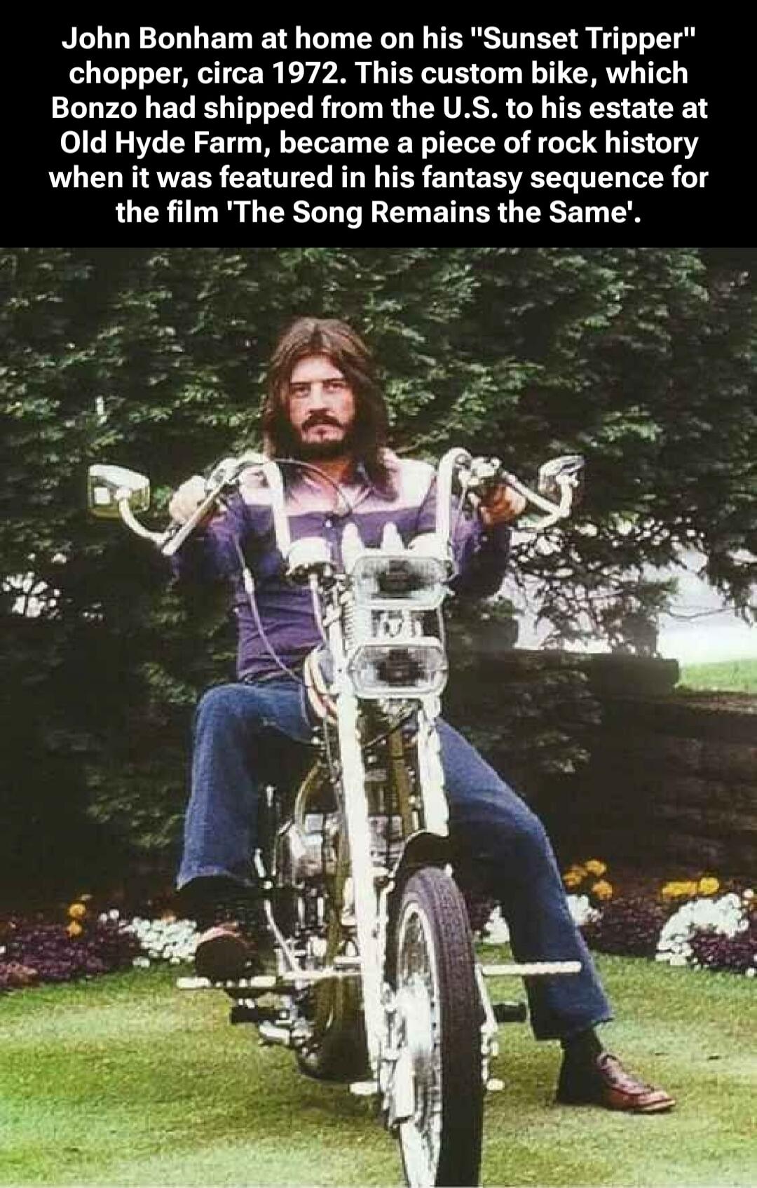 John Bonham at home on his 