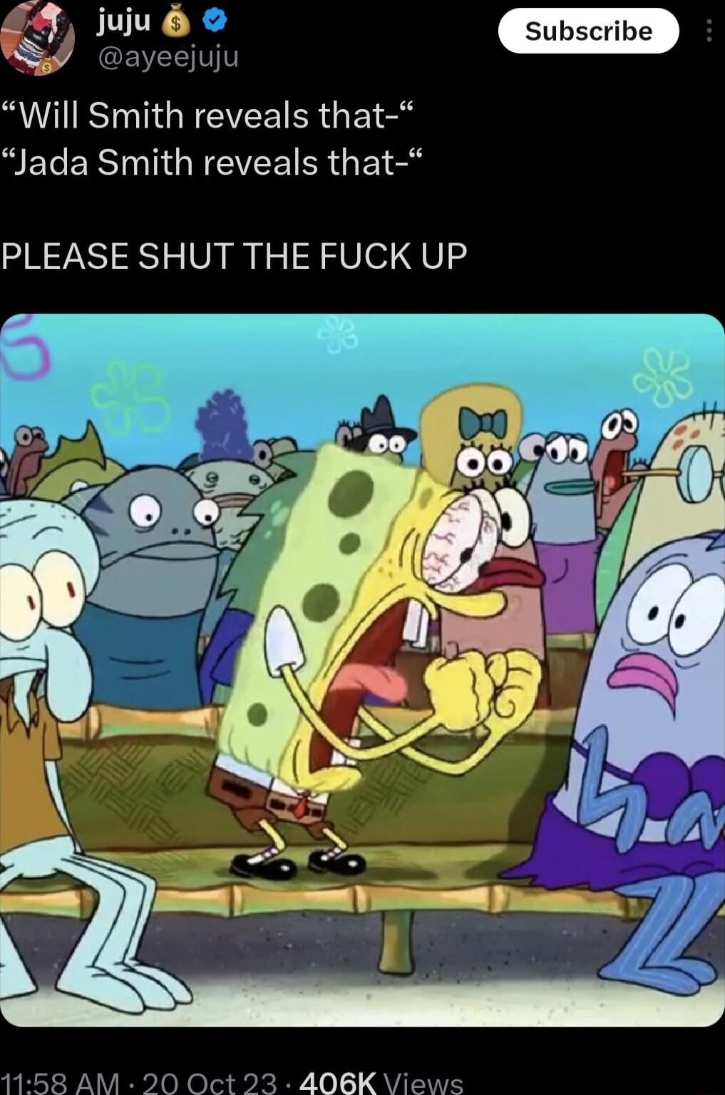 ST GEEIVEETER G Bl MECERINTGICVEEIERG Bl PLEASE SHUT THE FUCK UP