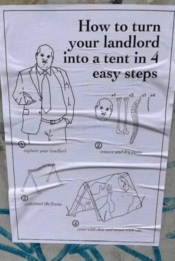How to turn your landlord into a tent in 4