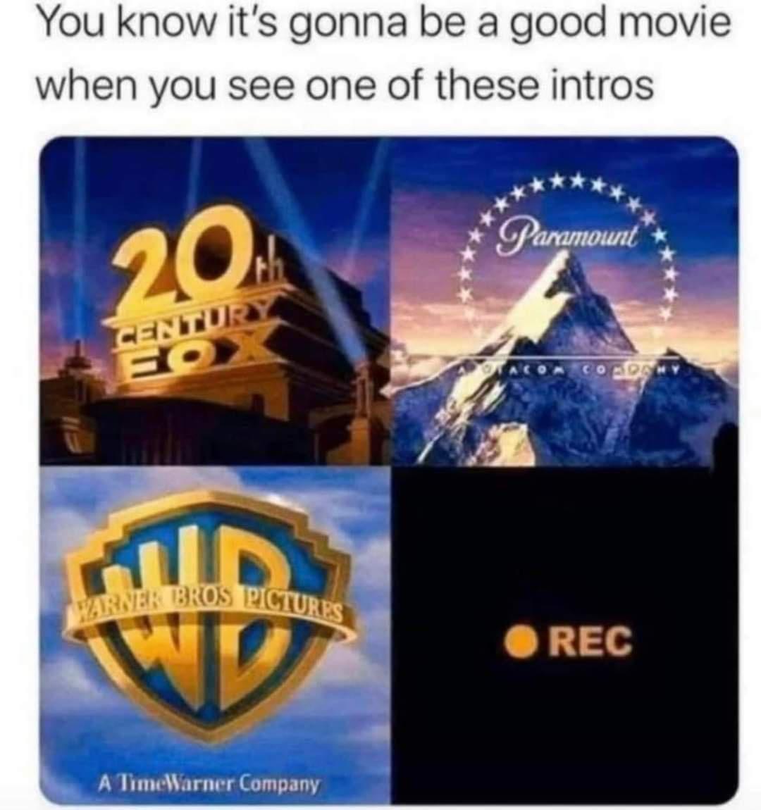 You know its gonna be a good movie when you see one of these intros A TimeWarner Company