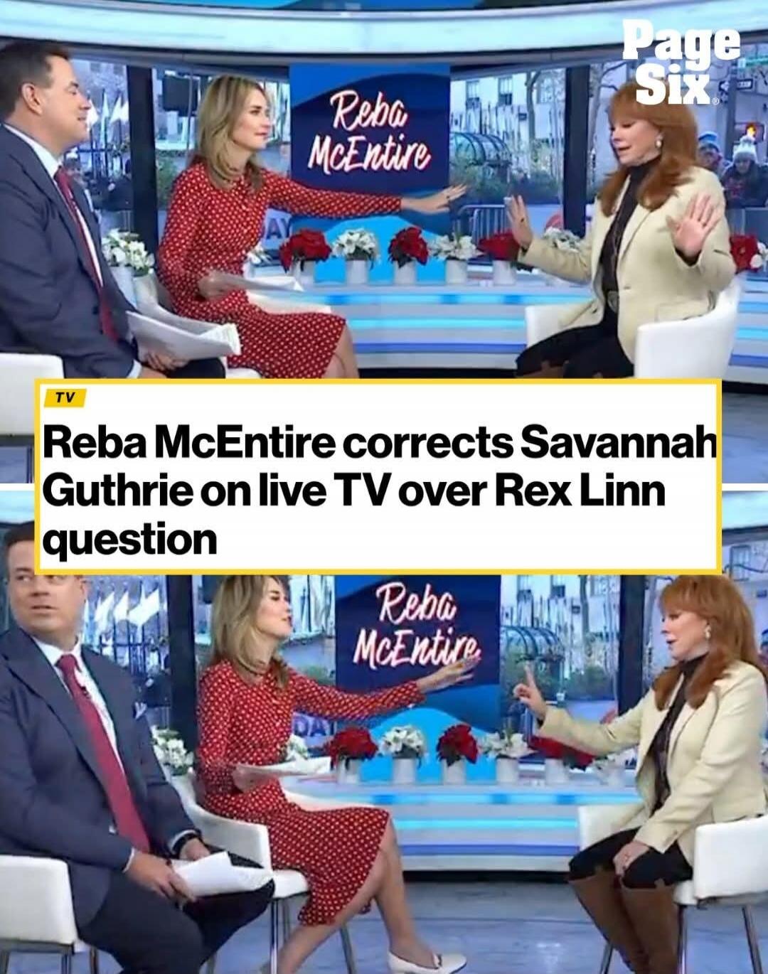 Reba McEntire corrects Savannah Guthrie on live TV over Rex Linn question
Page Six