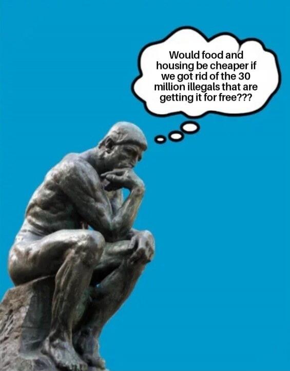 Would food and housing be cheaper if we got rid of the 30 million illegals that are getting it for free???