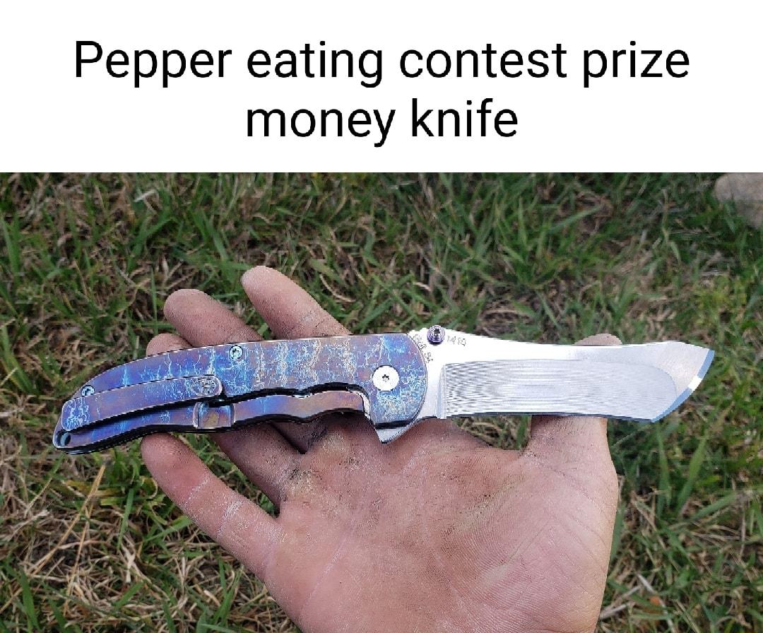 Pepper eating contest prize money knife