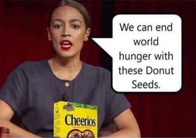 We can end world hunger with these Donut Seeds. Cheerios.