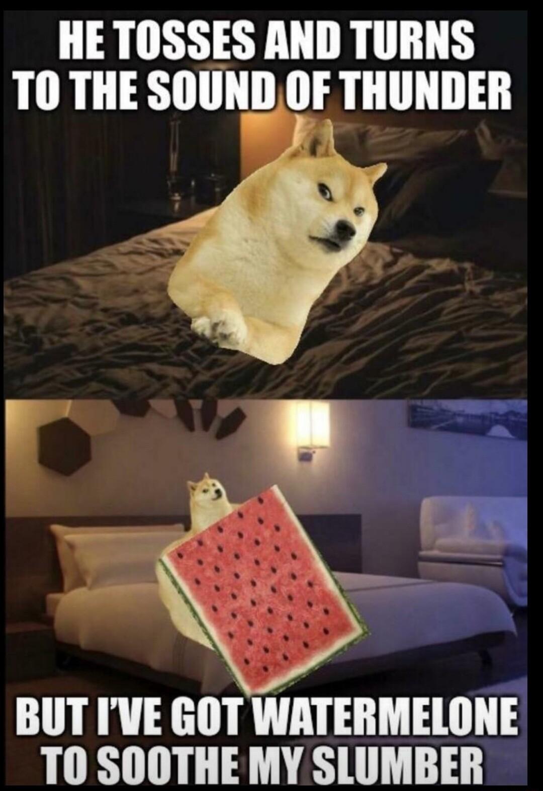 HE TOSSES AND TURNS TO THE Sllllllglll THUNDER VORIV T