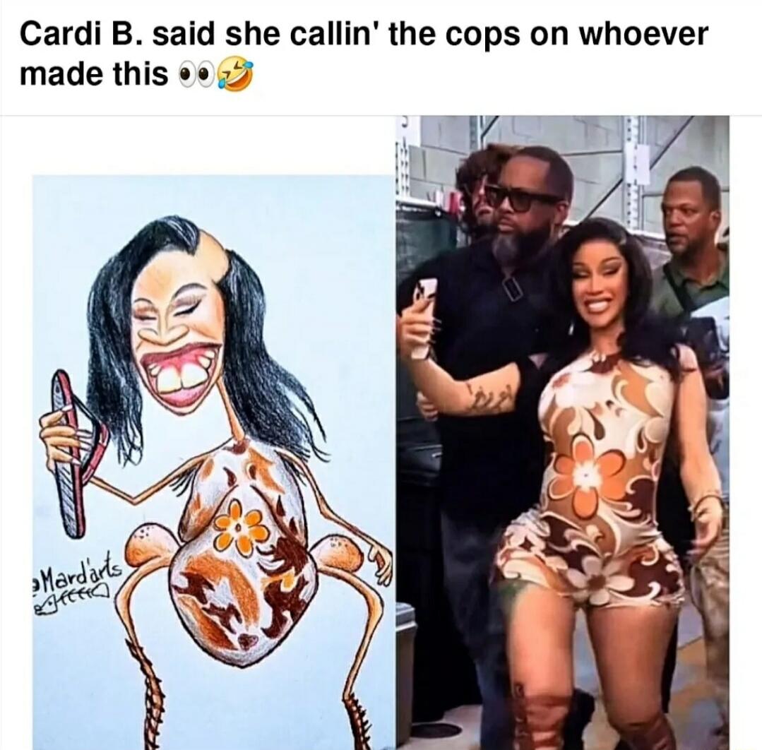 Cardi B. said she callin' the cops on whoever made this 👀🤣