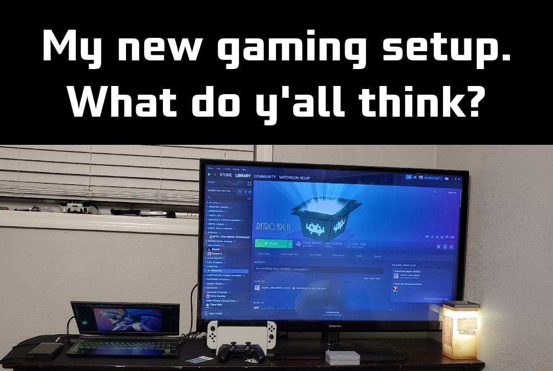 My new gaming setup IV LE LG T TR T