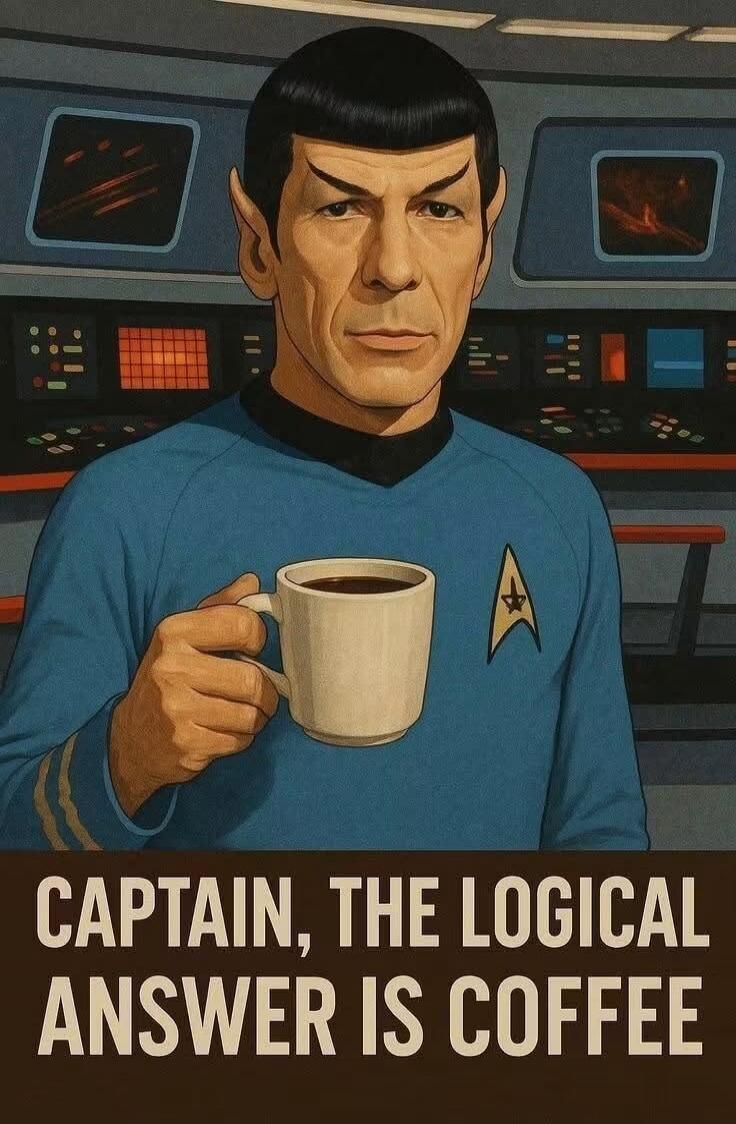 CAPTAIN, THE LOGICAL ANSWER IS COFFEE