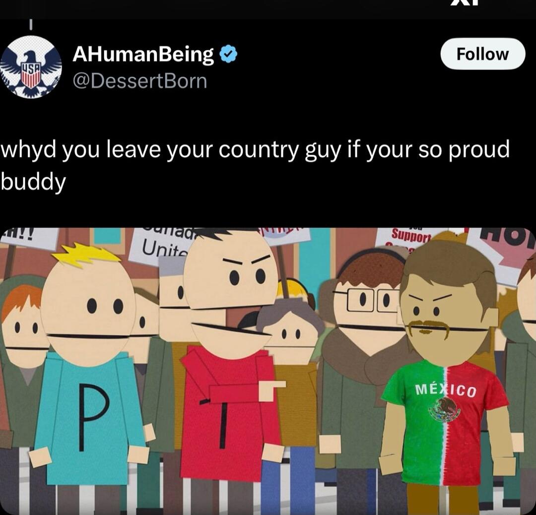 AHumanBeing JNCIERRE whyd you leave your country guy if your so proud buddy
