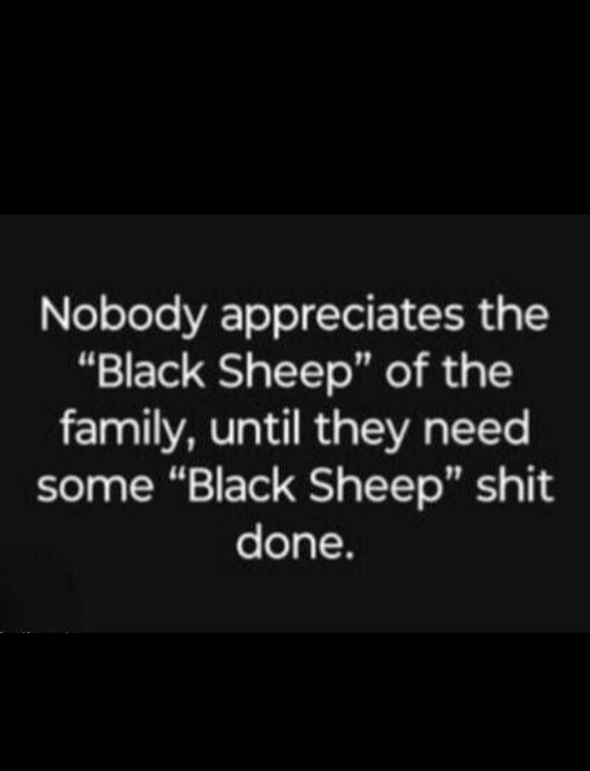 Nobody appreciates the 