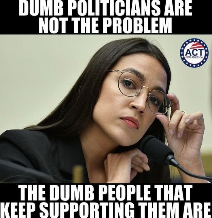 DUMB POLITICIANS ARE NOT THE PROBLEM THE DUMB PEOPLE THAT KEEP SUPPORTING THEM ARE