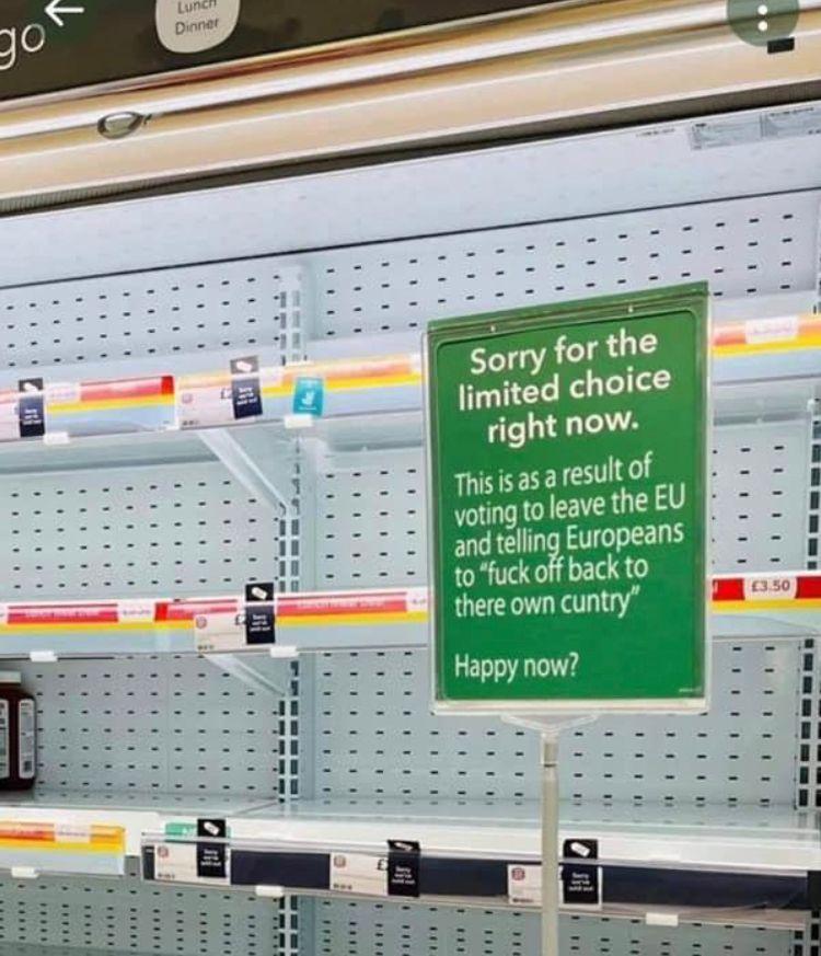 Thisis as a result of voting to leave the and telling Europeans to fuck off back to there own cuntry Happy now