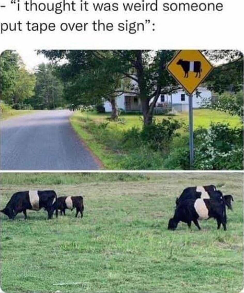 1 thought It was weird someone put tape over the sign