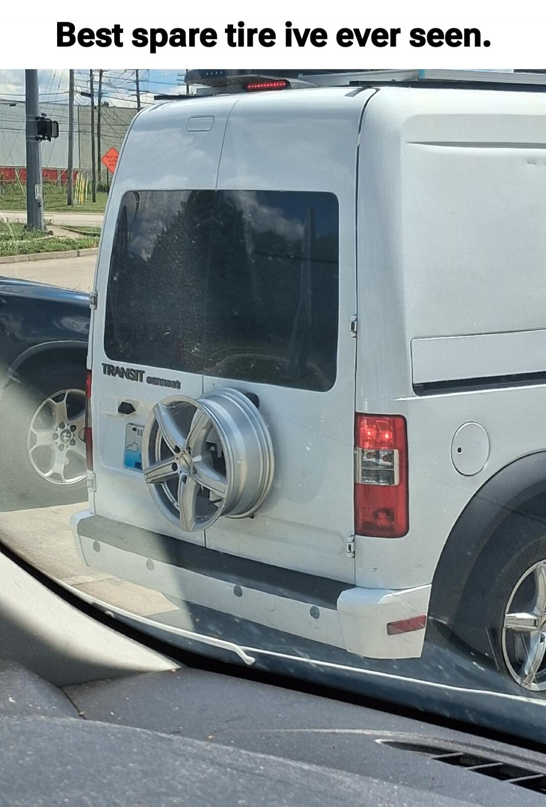 Best spare tire ive ever seen. TRANSIT connect