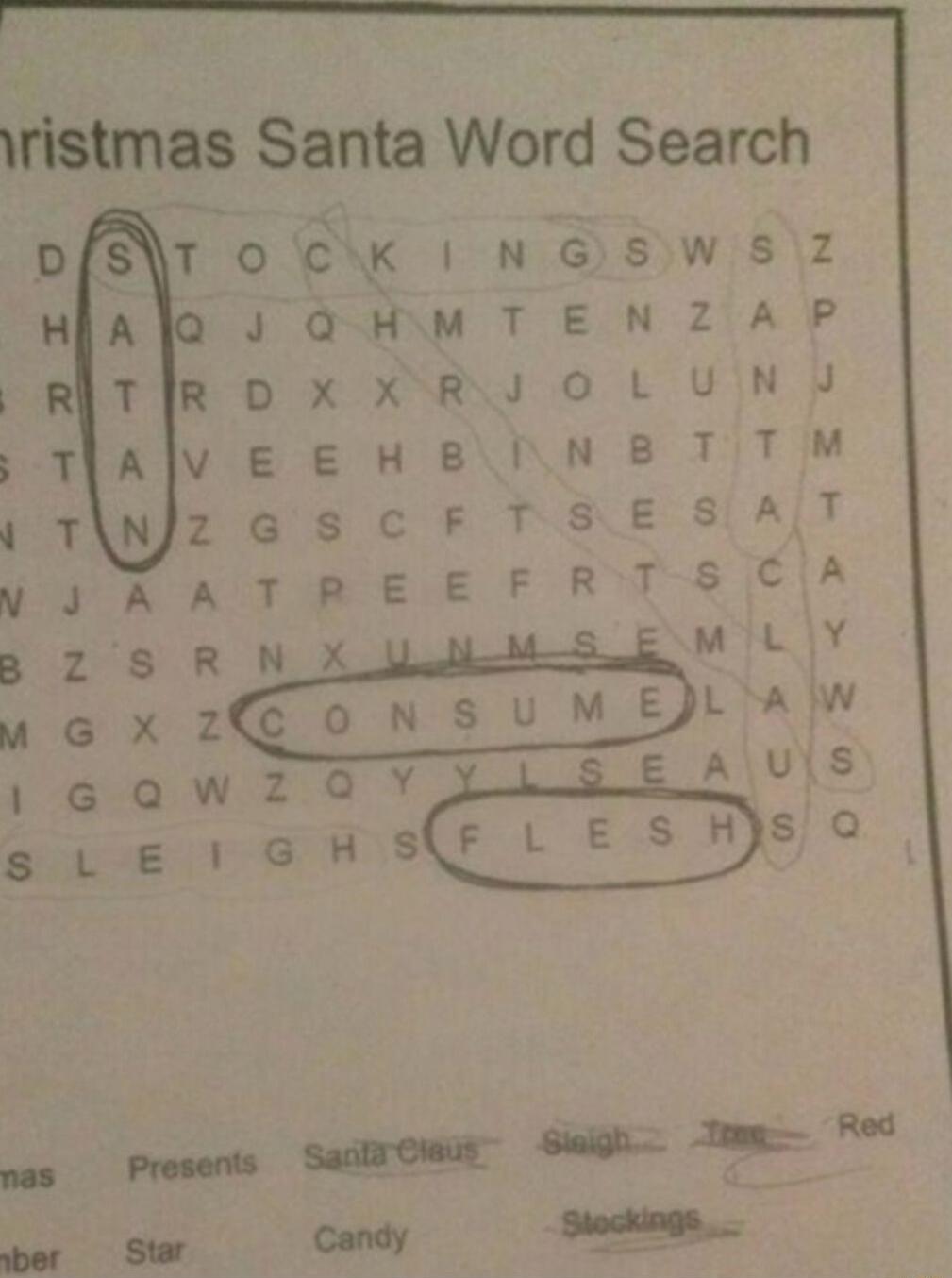 rristmas Santa Word Search Noa w z N w z o w E 2 2 XA Yoo Oiis ZGSCFYSESY LA W AULS gawzay s