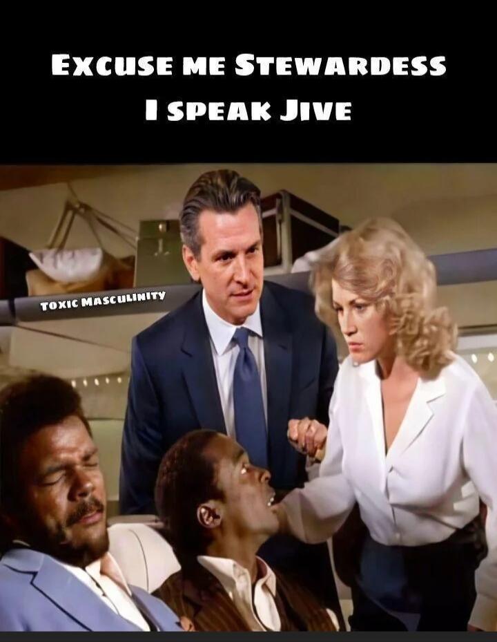 EXCUSE ME STEWARDESS I SPEAK JIVE