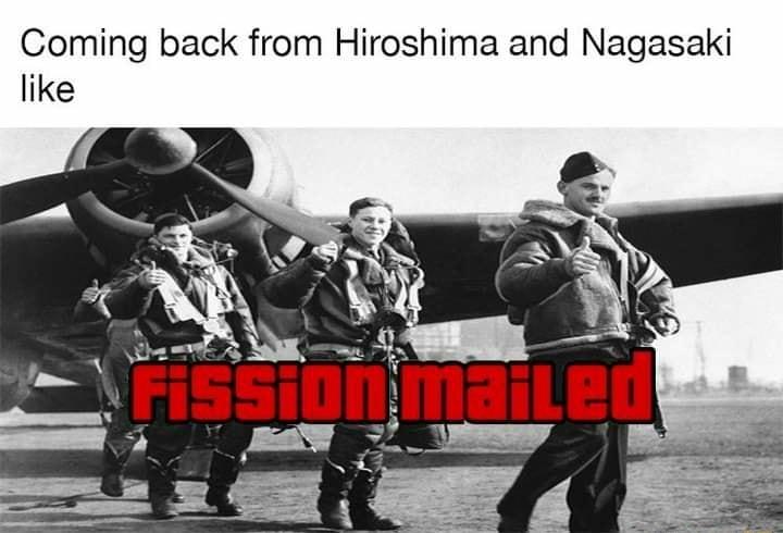 Coming back from Hiroshima and Nagasaki like