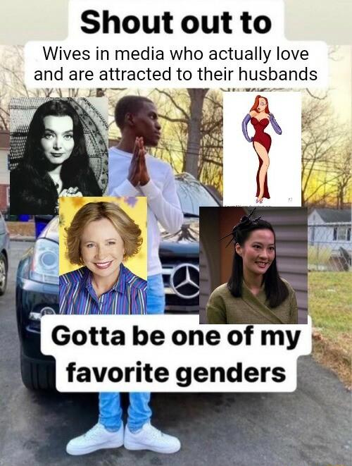 Shout out to Wives in media who actually love _and are attracted to their husbands