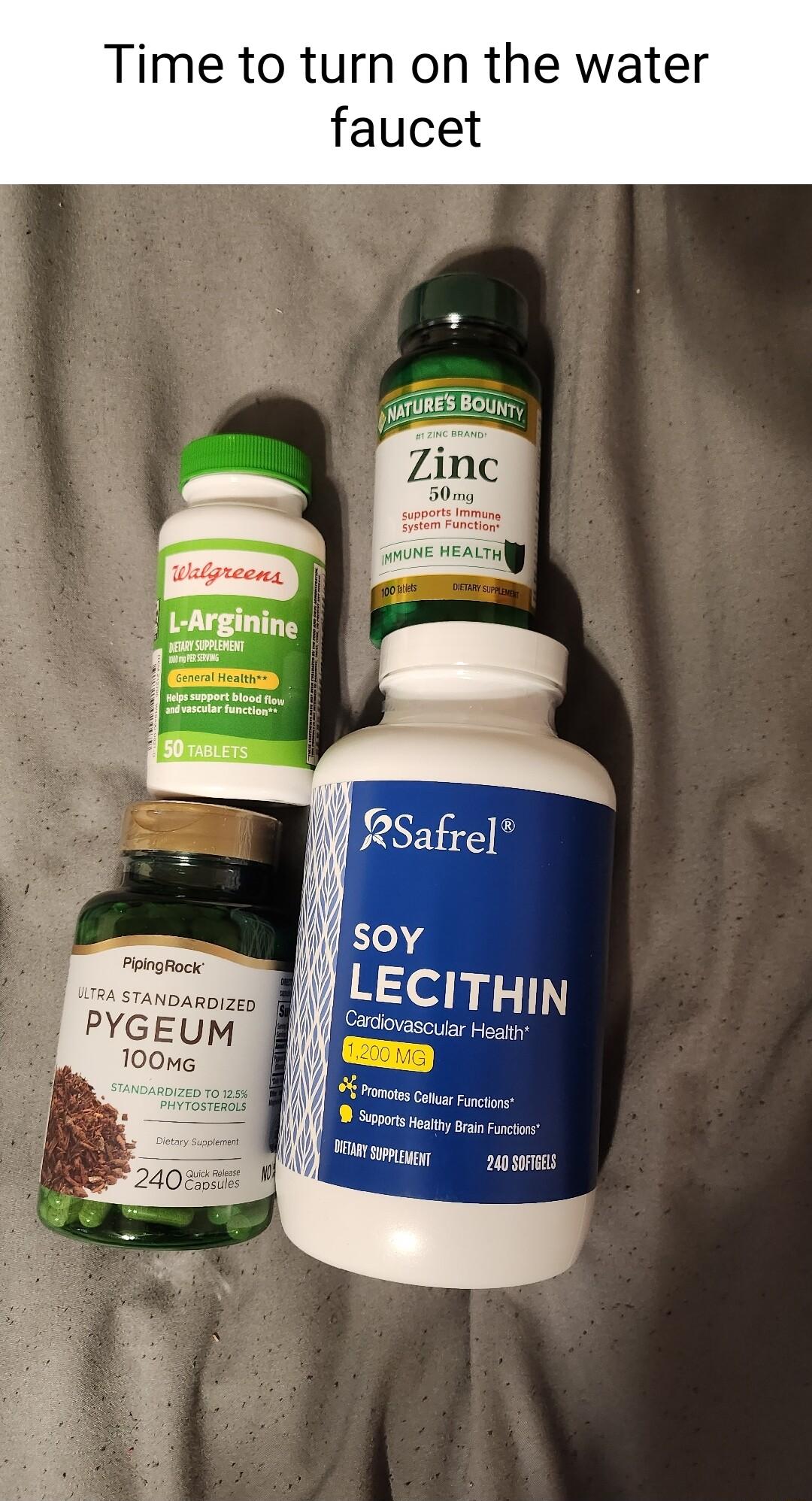 Time to turn on the water faucet 3 GORES BOu Zinc 74 STAND ARDIZED P e Healr o Cote i o ey o g