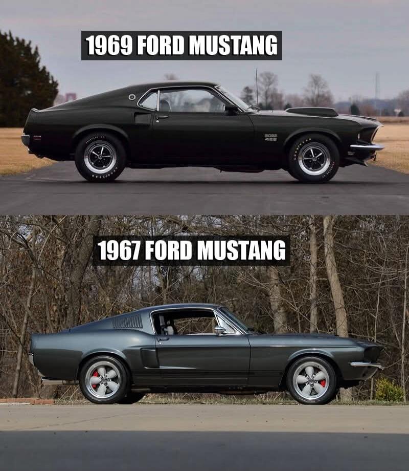 1969 FORD MUSTANG 1967 FORD MUSTANG