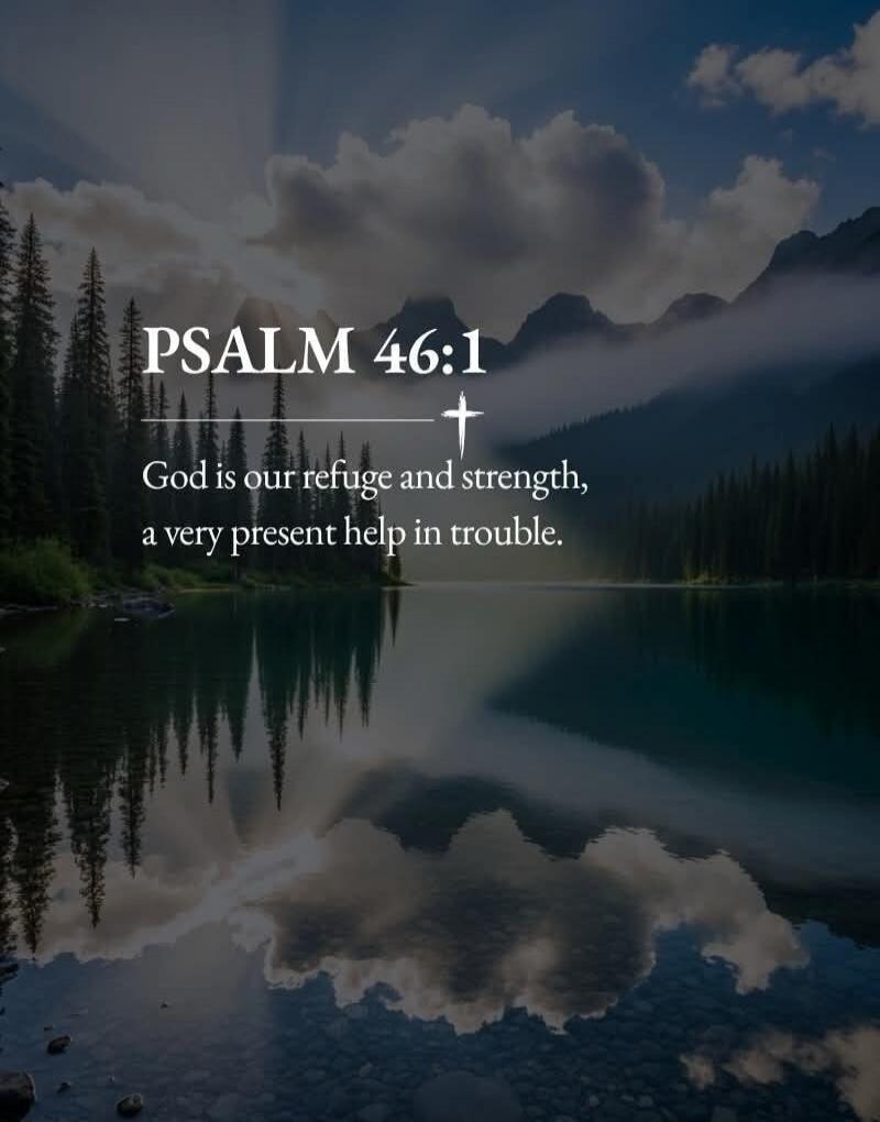 PSALM 46:1 God is our refuge and strength, a very present help in trouble.