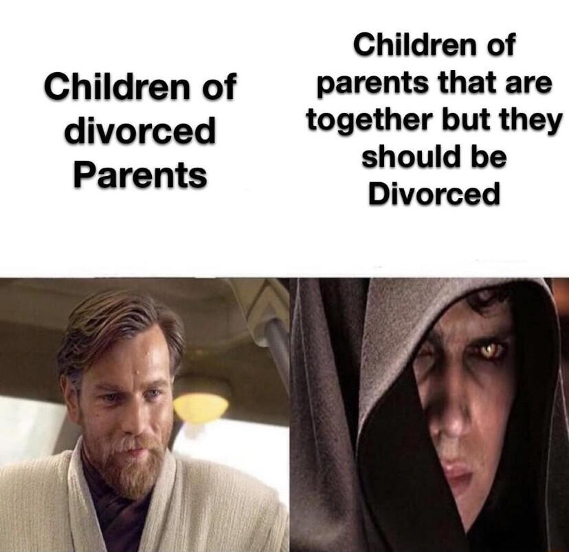 Children of Children of parents that are divorced together but they Parents should be Divorced
