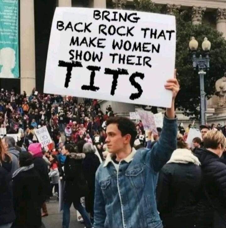 BRING BACK ROCK THAT MAKE WOMEN SHOW THEIR TITS