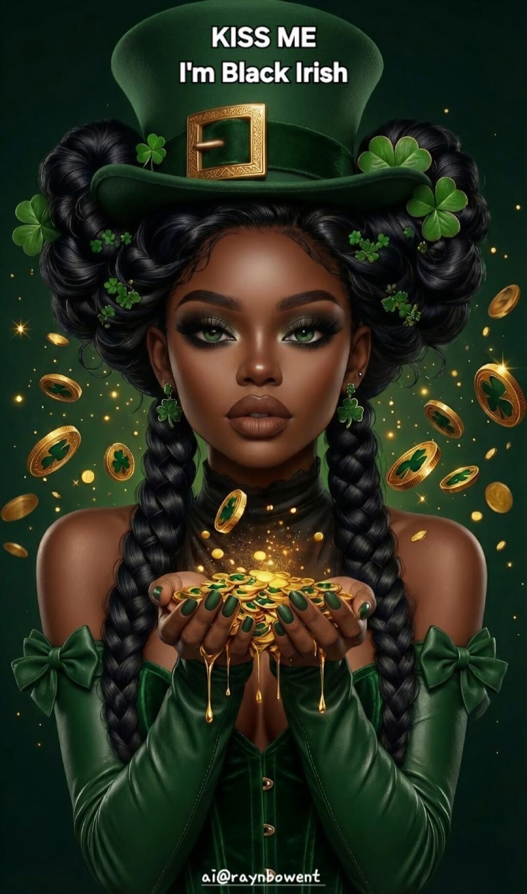 KISS ME I'm Black Irish