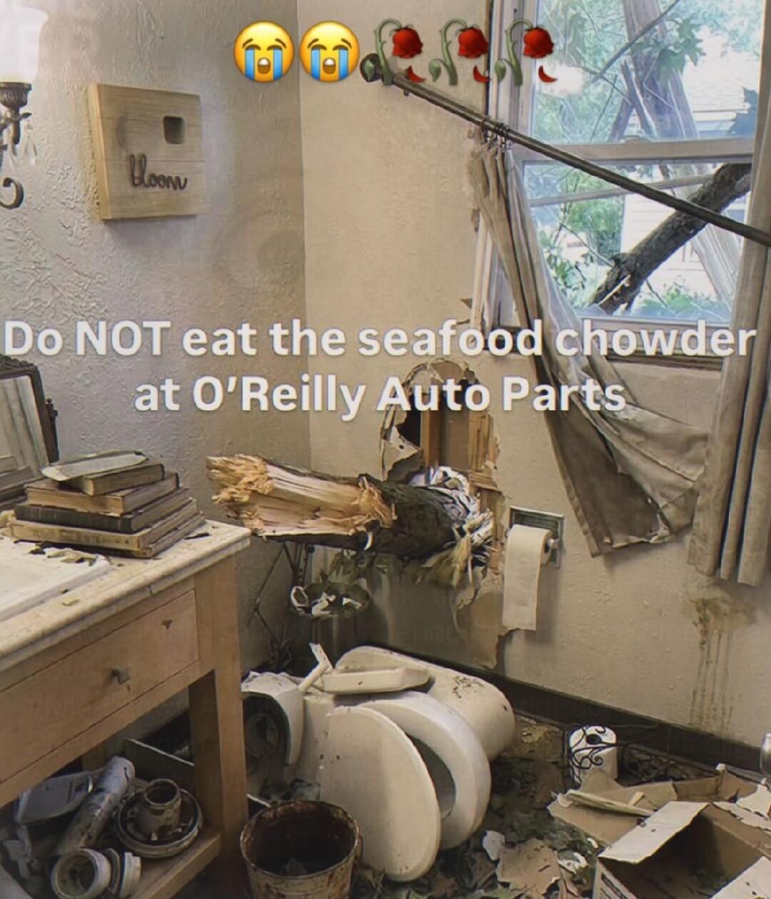DO NOT eat the seafood chowder at O'Reilly Auto Parts