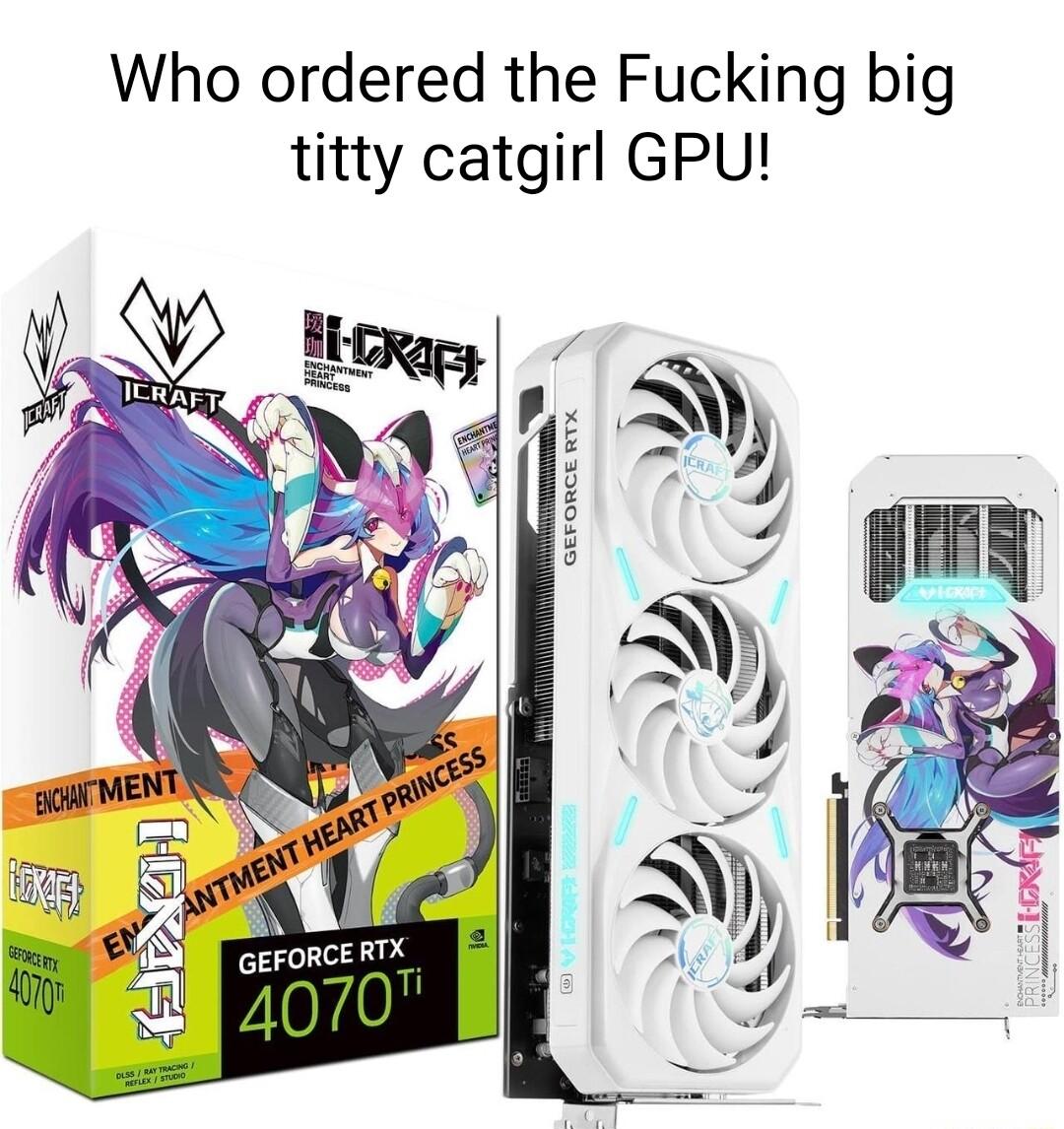 Who ordered the Fucking big titty catgirl GPU