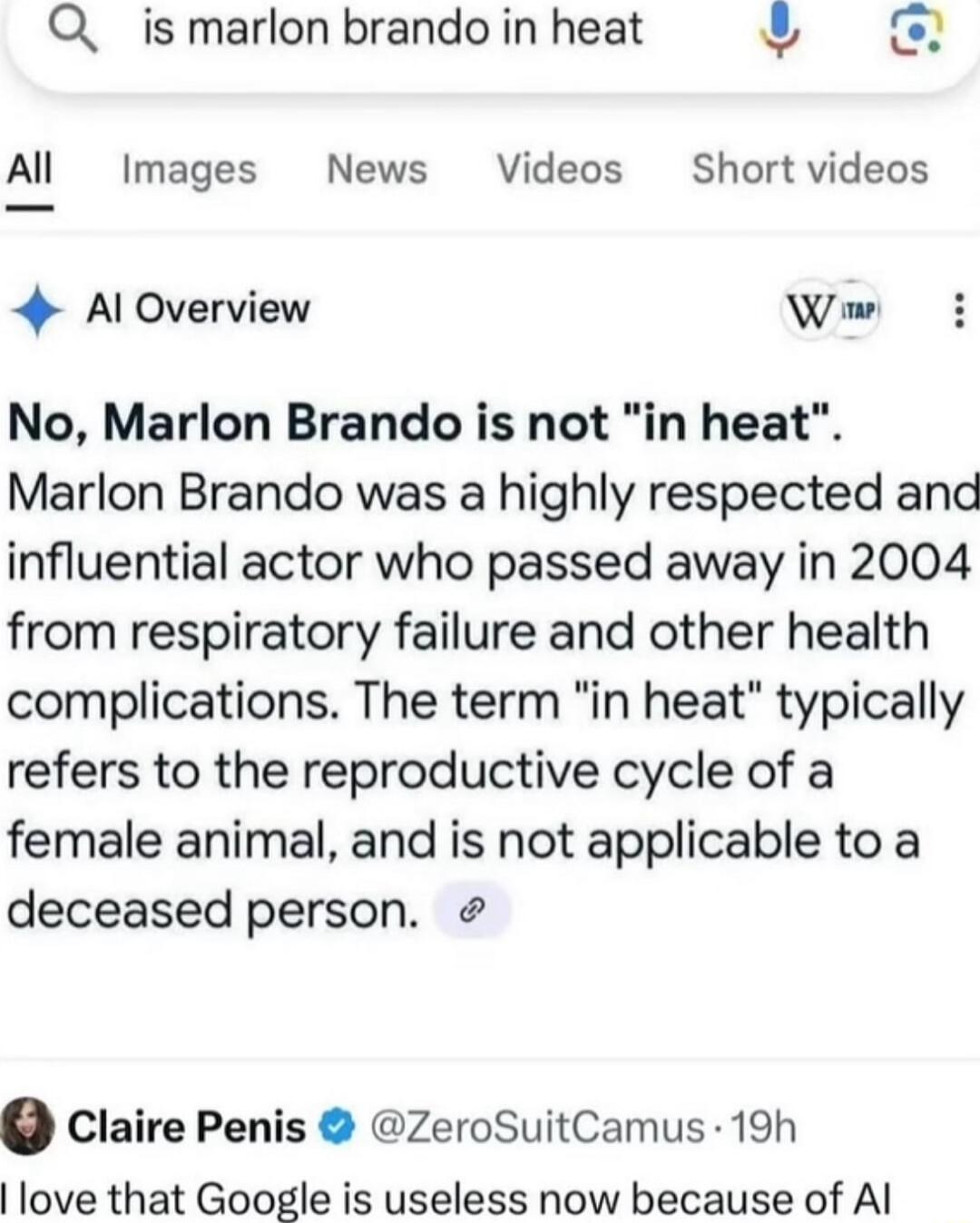 No, Marlon Brando is not 