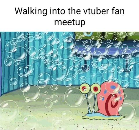 Walking into the vtuber fan meetup