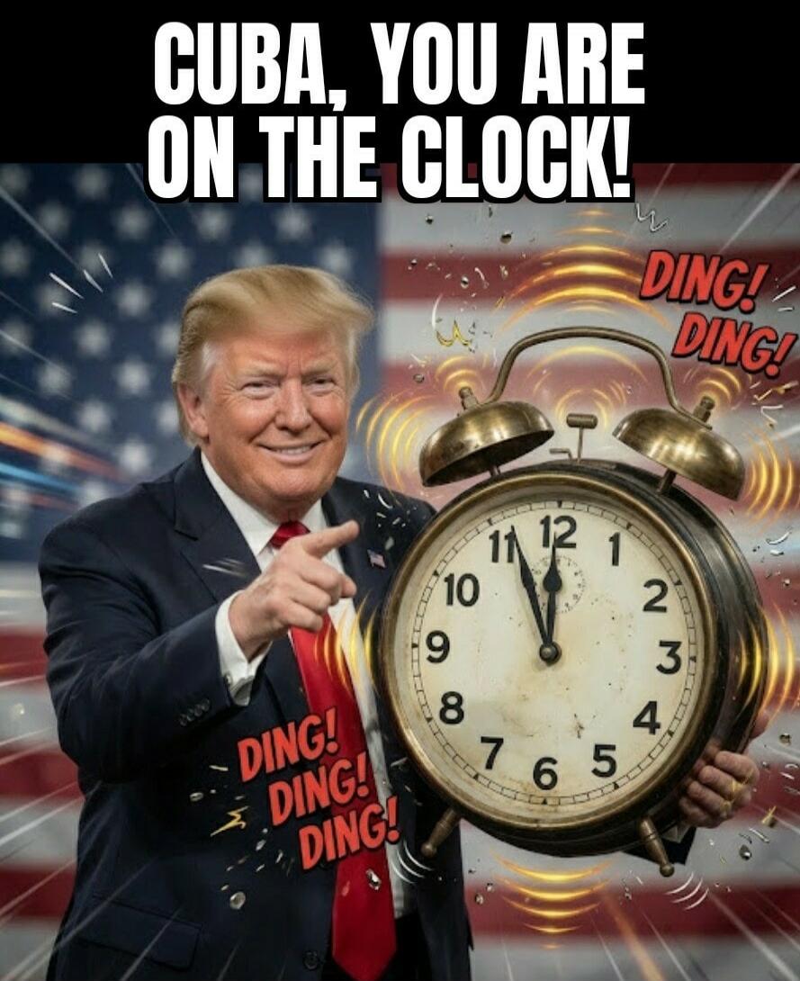 CUBA, YOU ARE ON THE CLOCK! DING! DING! DING!