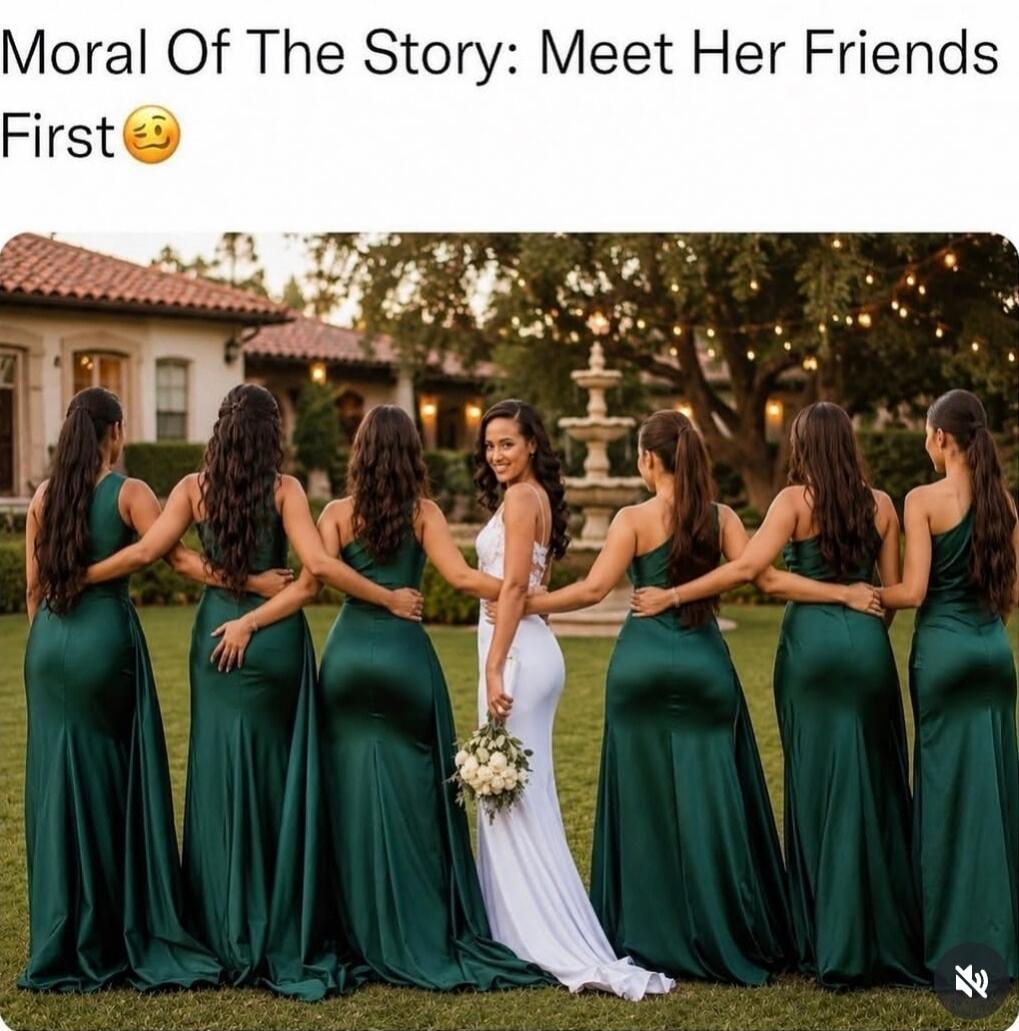 Moral Of The Story: Meet Her Friends First 🤨