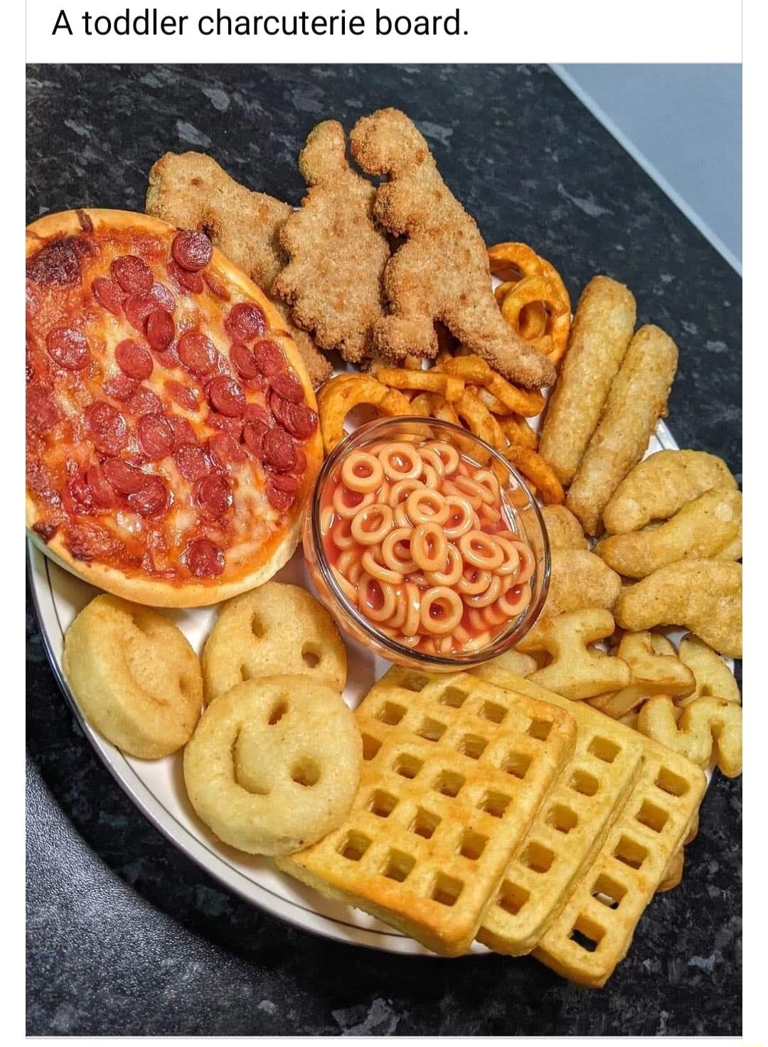 A toddler charcuterie board