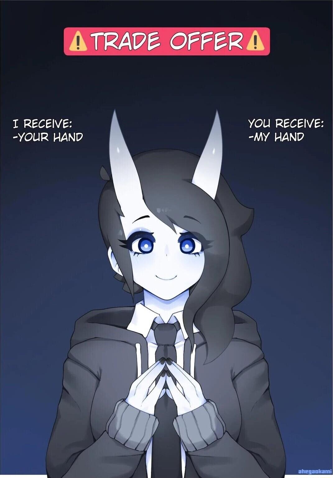 I RECEIVE YOUR HAND YOU RECEIVE MY HAND