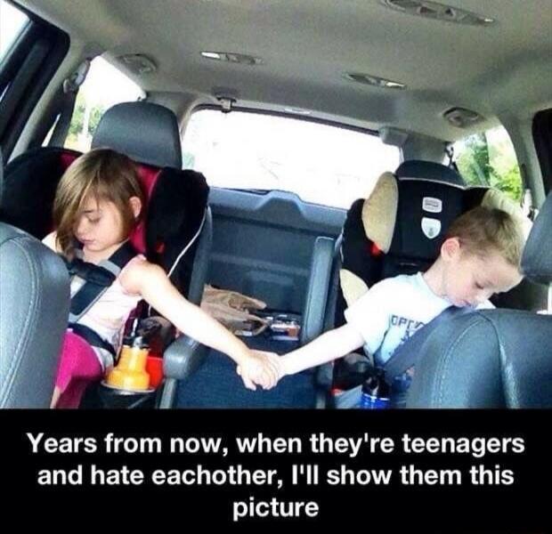 Years from now, when they're teenagers and hate eachother, I'll show them this picture