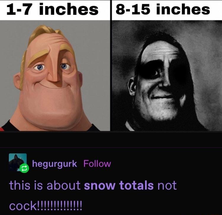 1 7 inches this is about snow totals not n cock