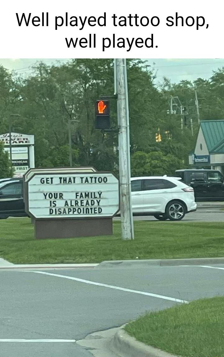 Well played tattoo shop well played DISAPPOINIED _ 2
