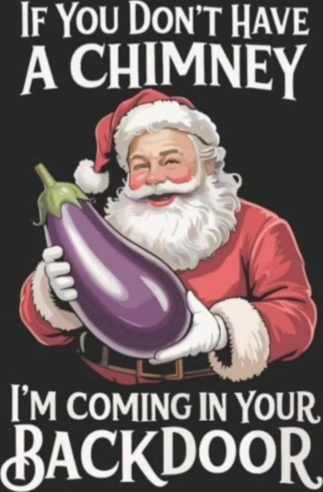 If You Don't Have A Chimney I'm Coming In Your Backdoor