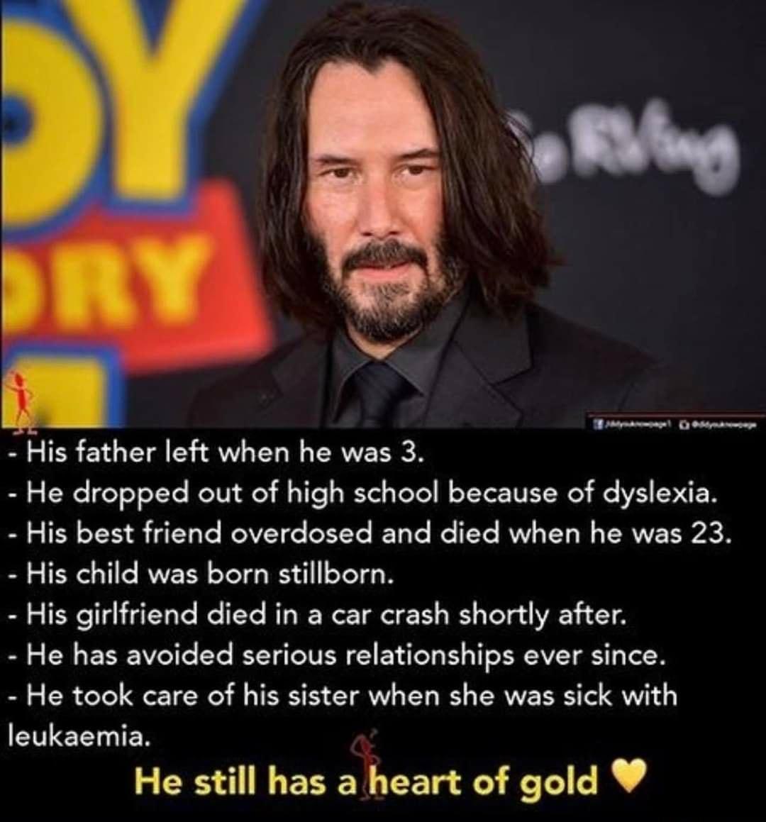 oy b Ly P His father left when he was 3 He dropped out of high school because of dyslexia S5 8 3 T Ye ROIVET G IORE Ye IET TG G TTC KUV T B RVVE R B His child was born stillborn His girlfriend died in a car crash shortly after He has avoided serious relationships ever since He took care of his sister when she was sick with leukaemia He still has a heart of gold