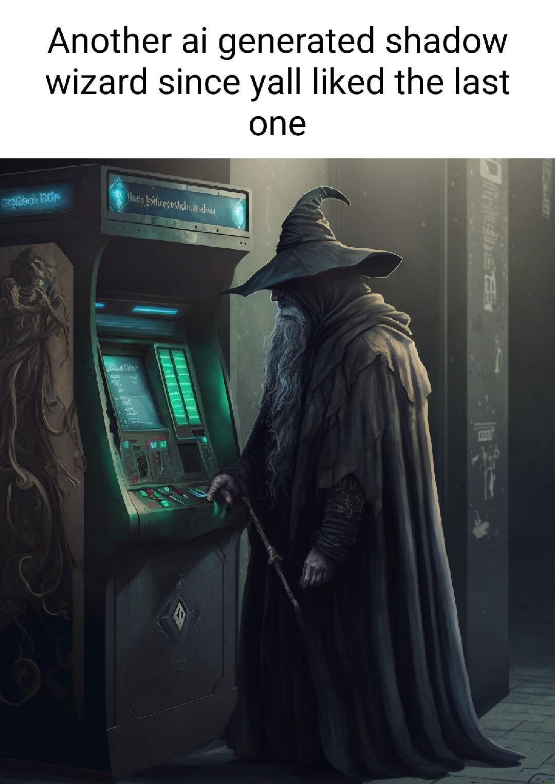 Another ai generated shadow wizard since yall liked the last one