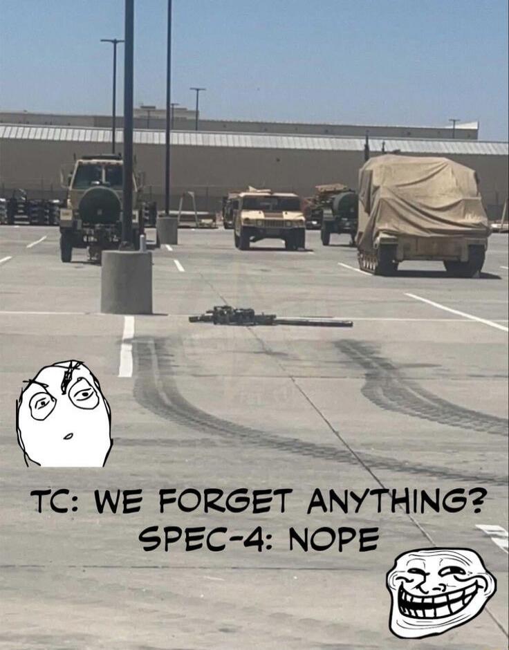 TC: WE FORGET ANYTHING? SPEC-4: NOPE