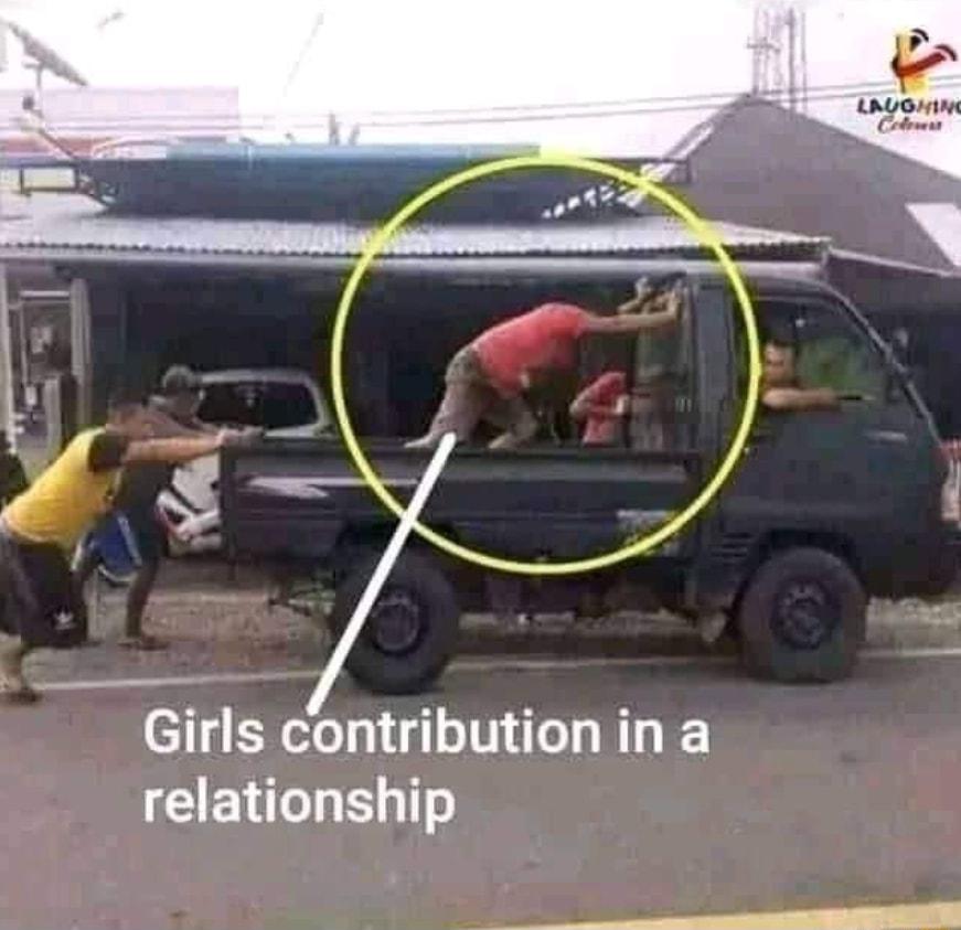 Girls contribution in a relationship B
