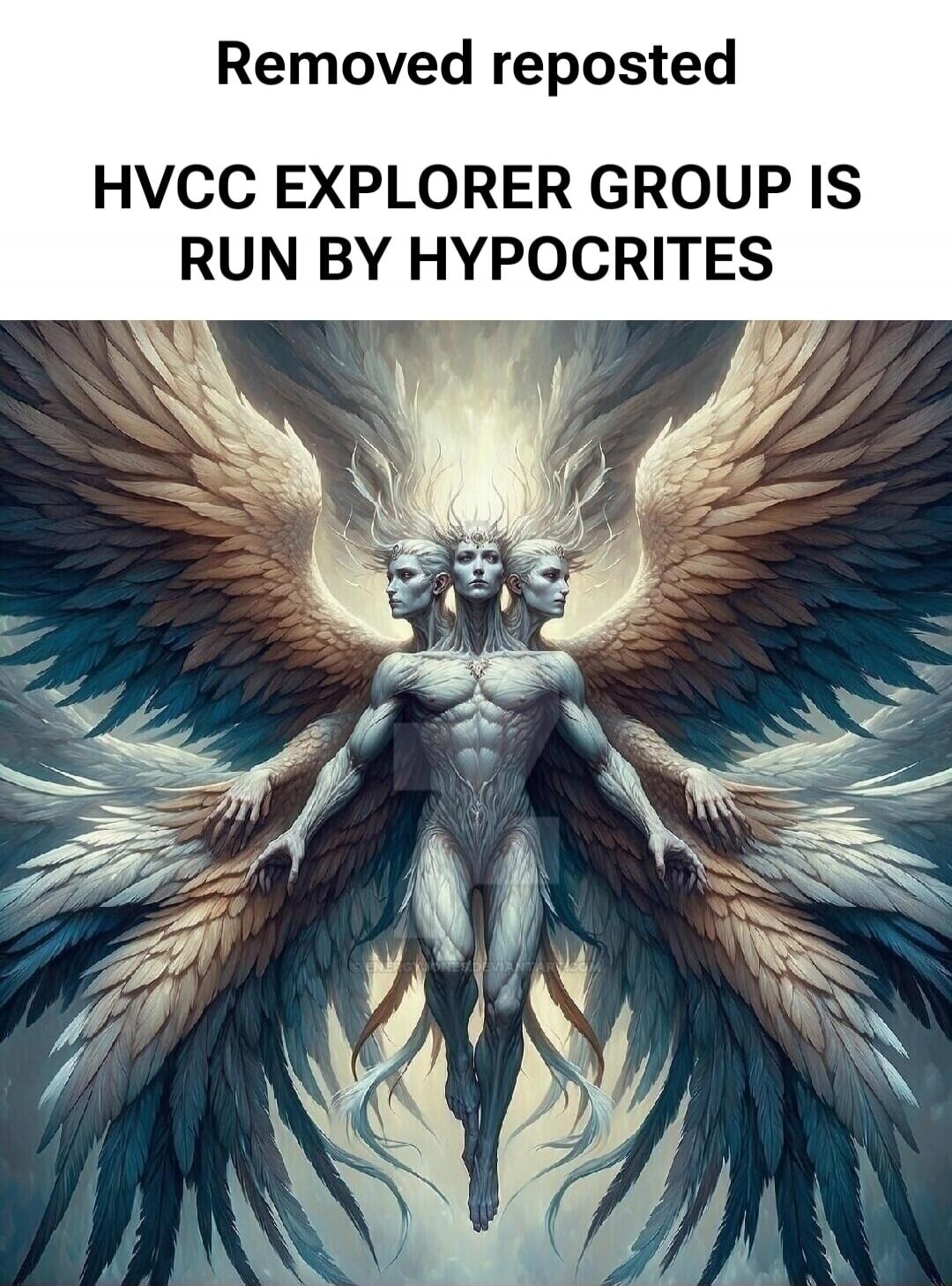 Removed reposted HVCC EXPLORER GROUP IS RUN BY HYPOCRITES