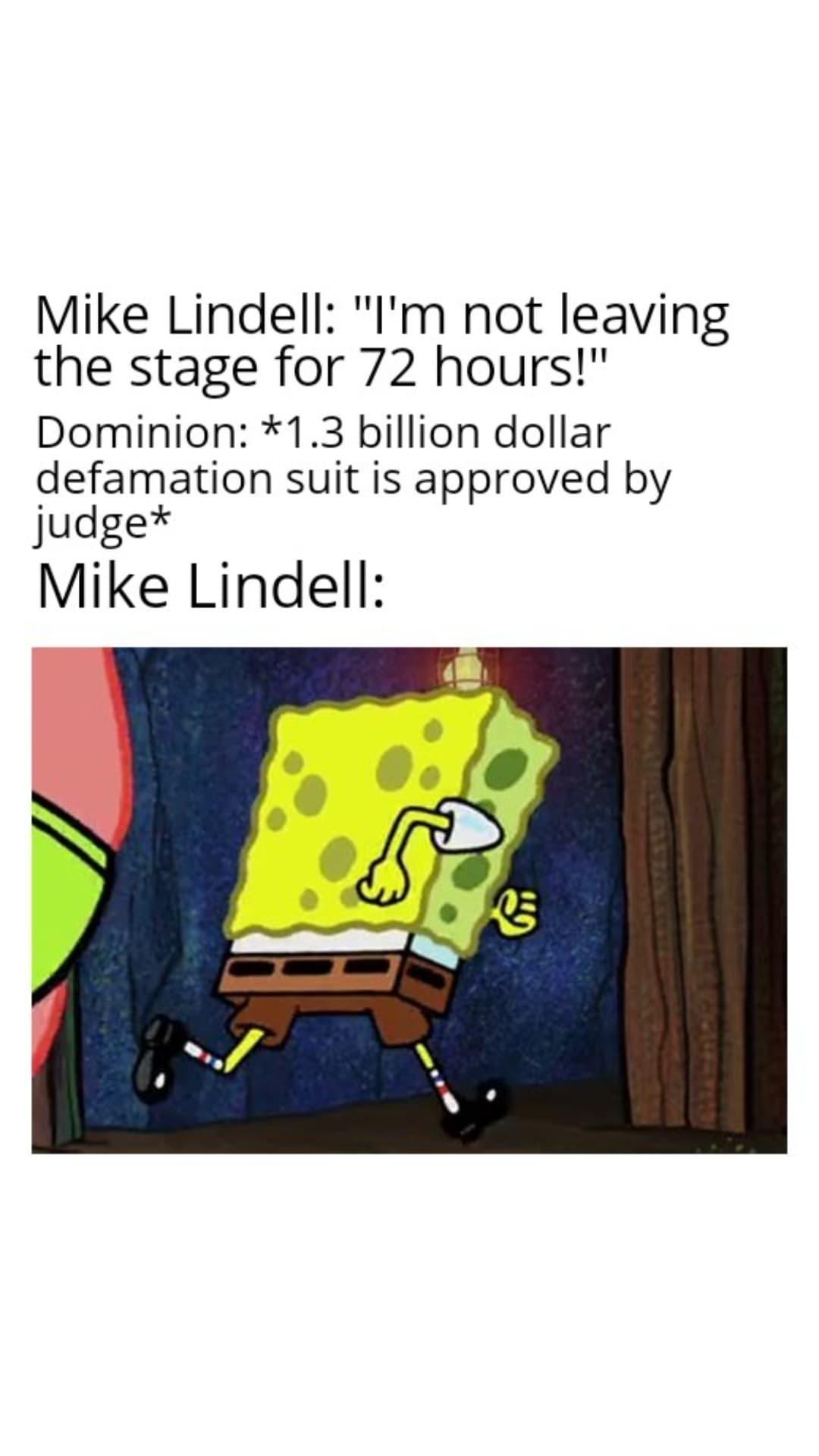 Mike Lindell Im not leaving the stage for 72 hours Dominion 13 billion dollar defamation suit is approved by judge Mike Lindell