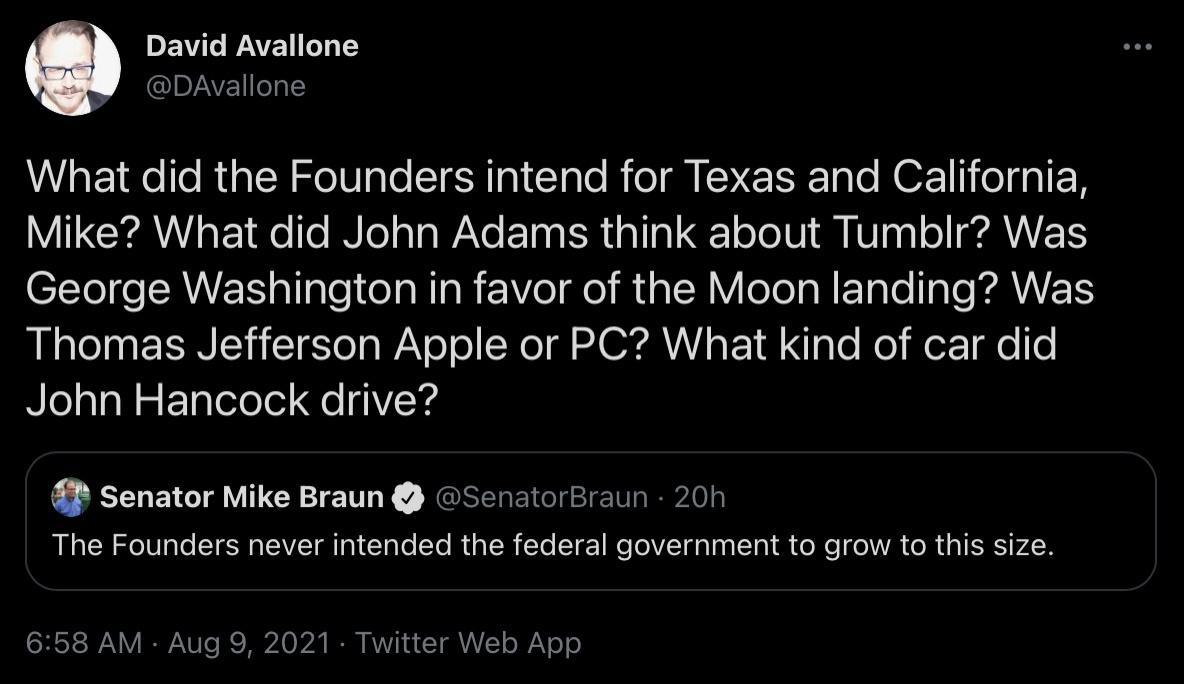 DV Te WATE o3 1Y Q QIRIAVEoTpTY What did the Founders intend for Texas and California ICrAWl st 18e To INIoalaWAYe EETna ISR alla L ol I8 KV a0l o ETS TYel e AUWE K allple oTaRTaRF 1Vo o i s 1N eTel s N ETaTe ale FRUETS RN eI N NN TR Yo a WY o o N oI A OV o 1 i aTe No il or e fo John Hancock drive a Senator Mike Braun SenatorBraun 20h RN eIV ale S SR IV ol ClaTe eTo R T0 Te T 1 M olVTga T LT o o e